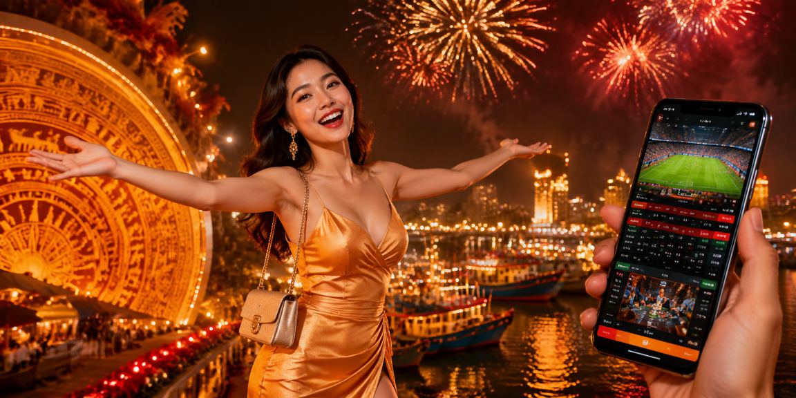 Người dùng tại Vũng Tàu chơi casino trên điện thoại tại chợ đêm
